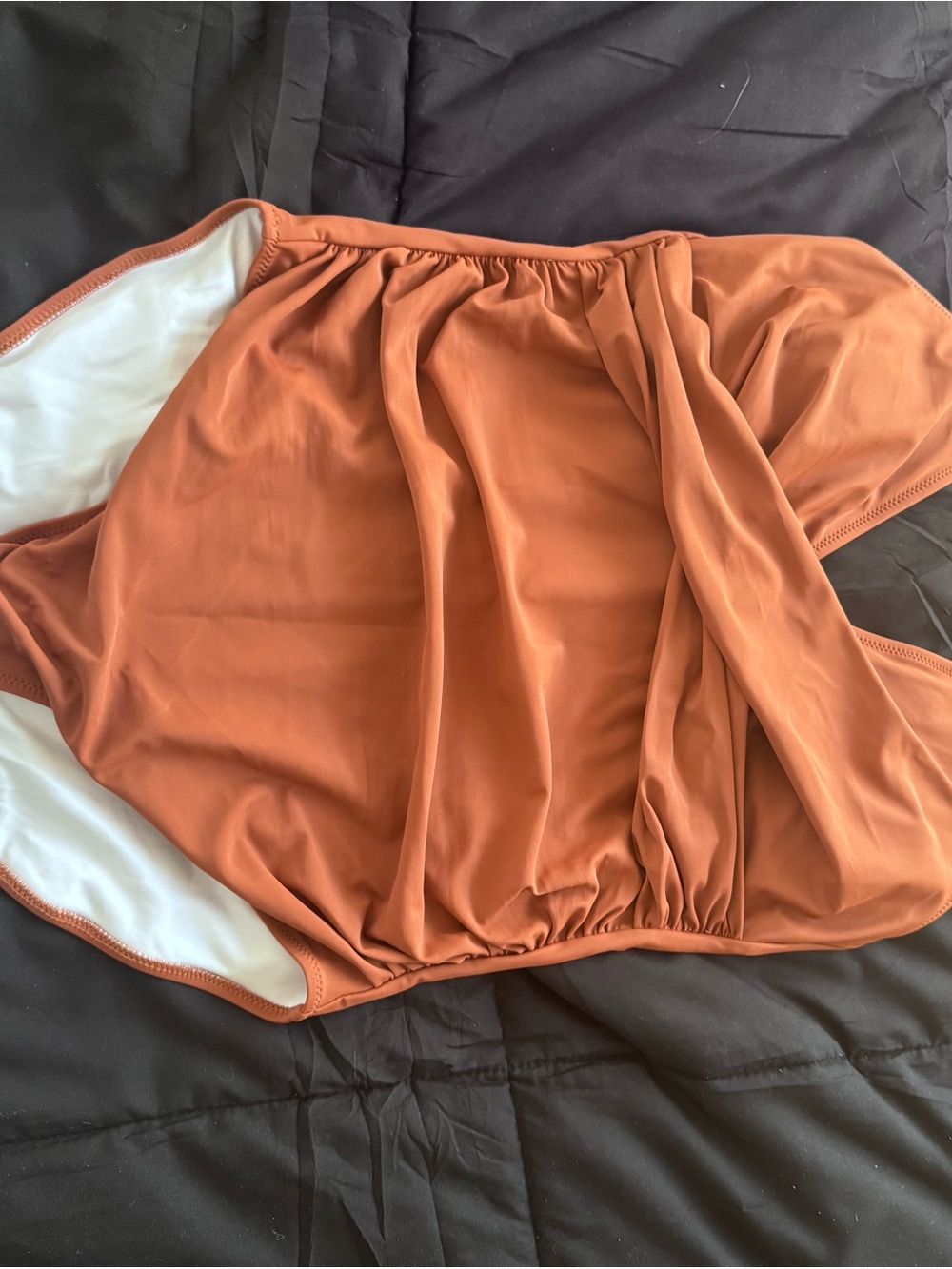 Women's Rust Orange Swim Bottoms - Stretch Swimwear